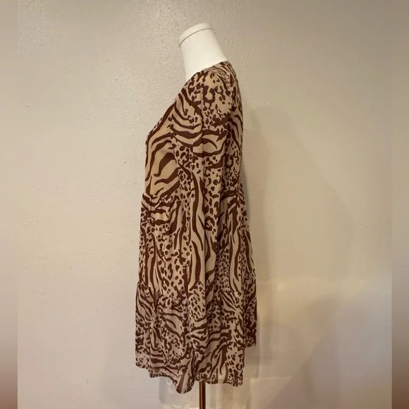 AFRM Animal Print Mini Dress - Picture 4 of 6